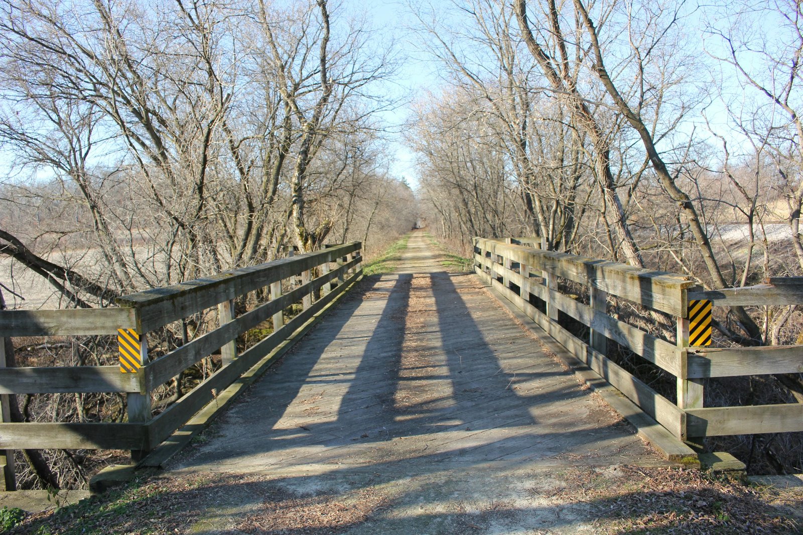 Looking west
